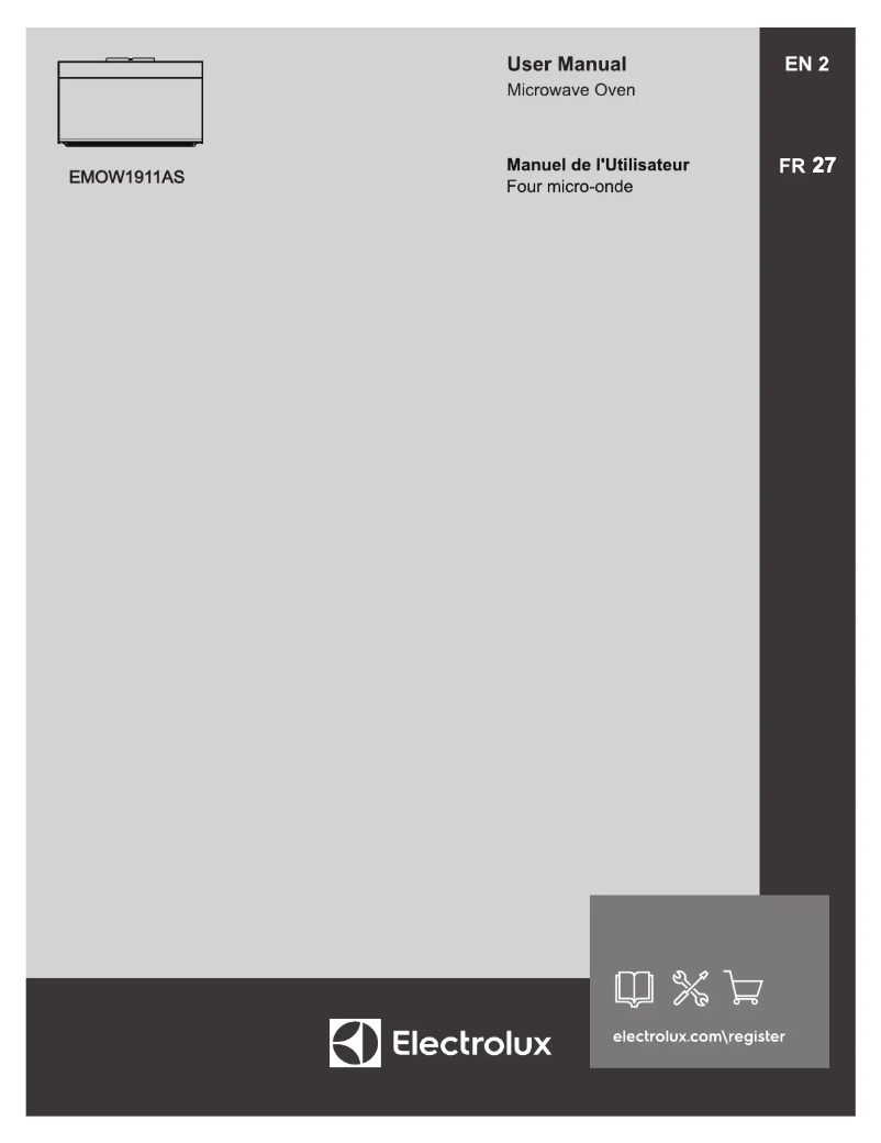 Page n°1 - Manuel utilisateur Electrolux EMOW1911AS