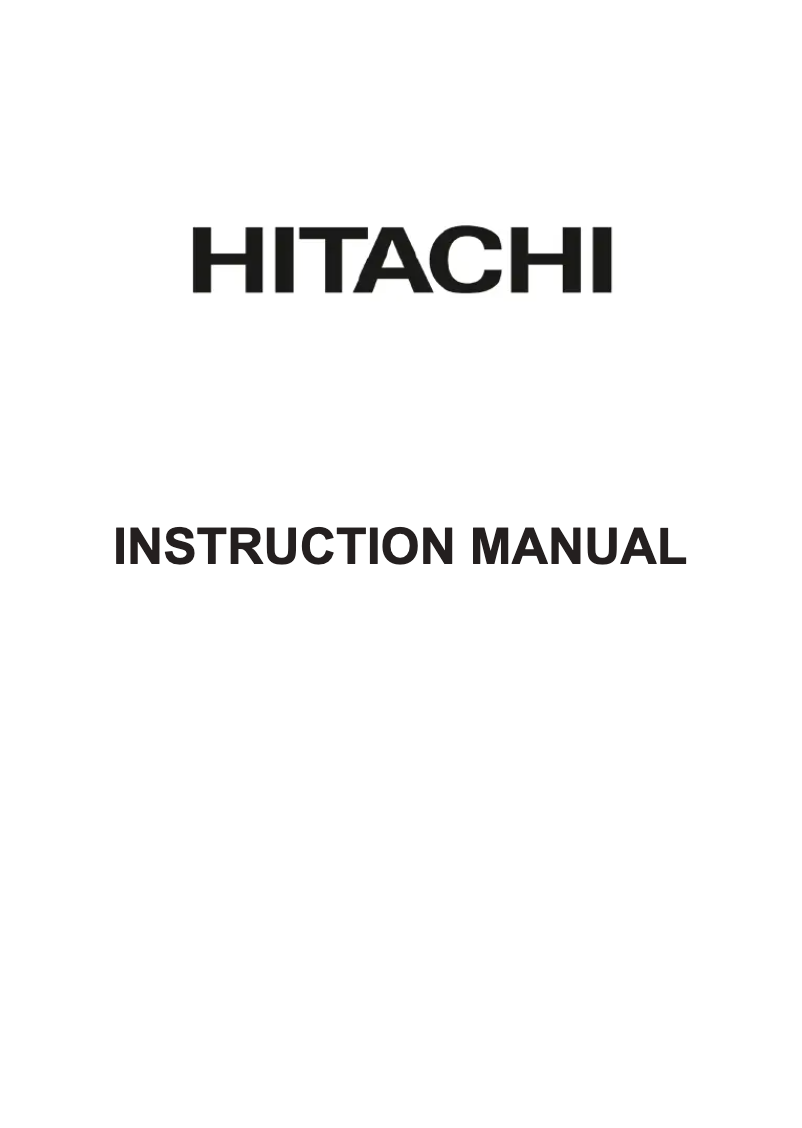 Page n°1 - Manuel utilisateur Hitachi 50HAK6150