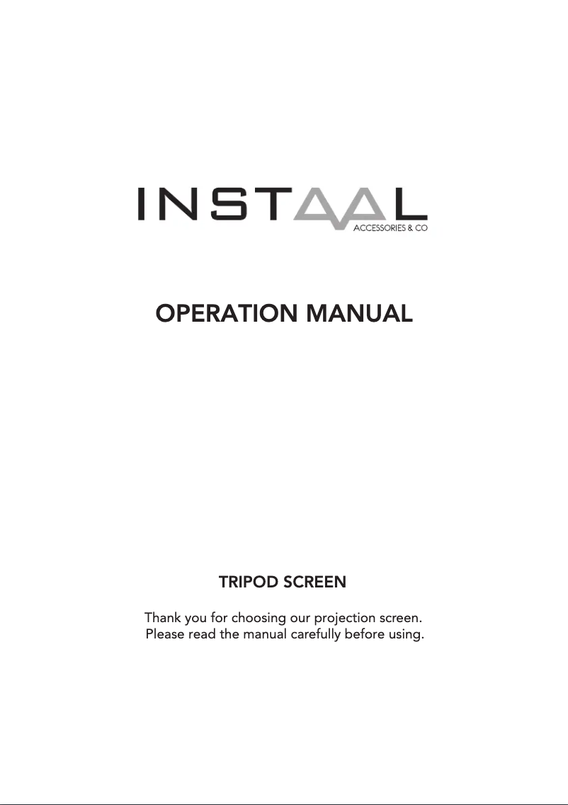 Page 1 of the manual User Manual Instaal INSTRI 150