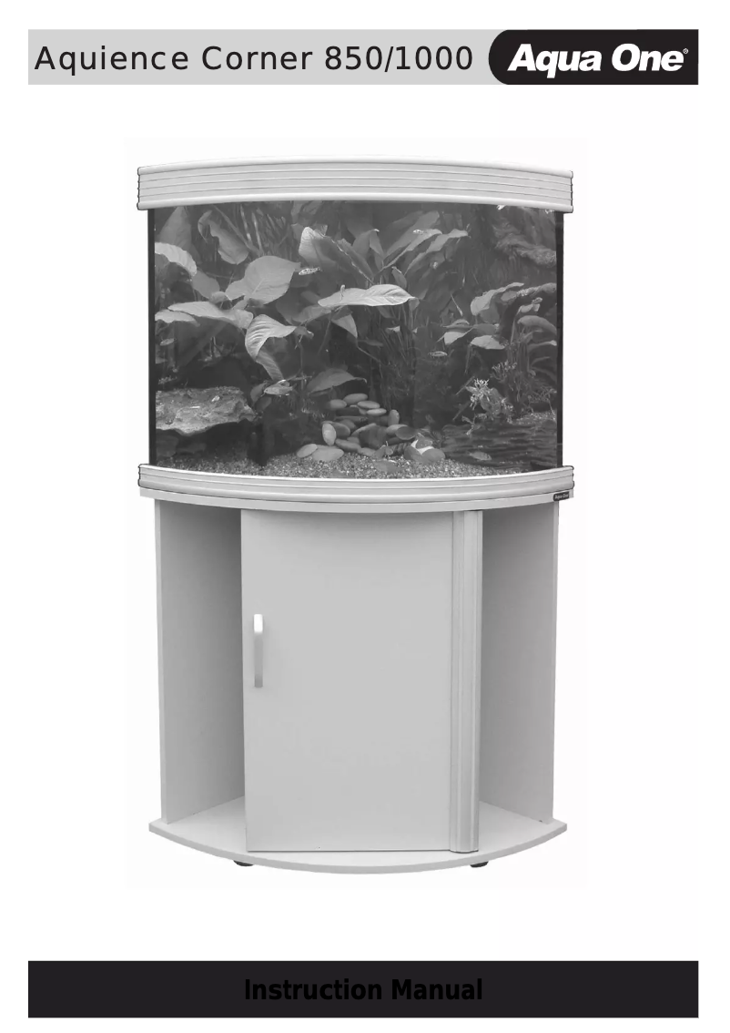 Image de la première page du manuel de l'appareil Aquience 1000 Corner