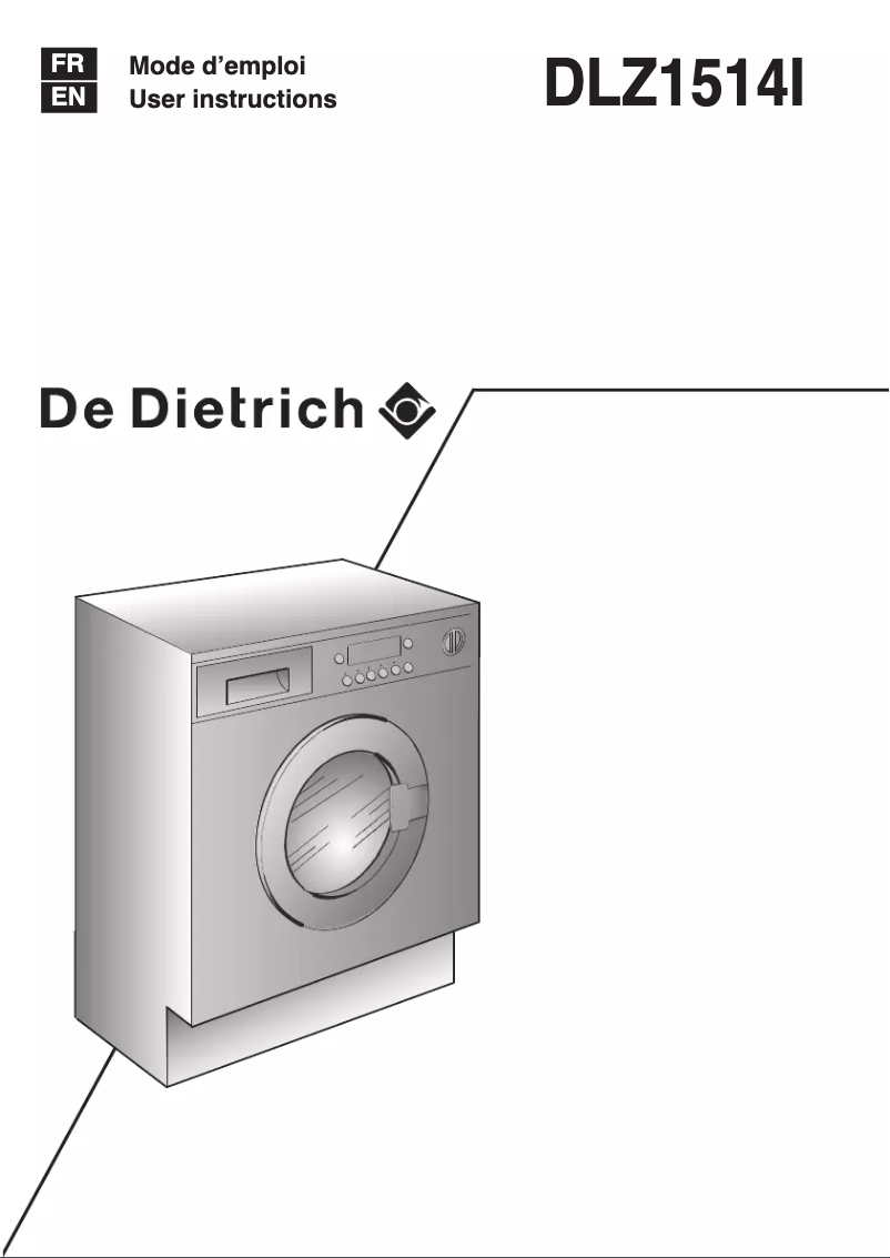 Image de la première page du manuel de l'appareil DLZ1514I