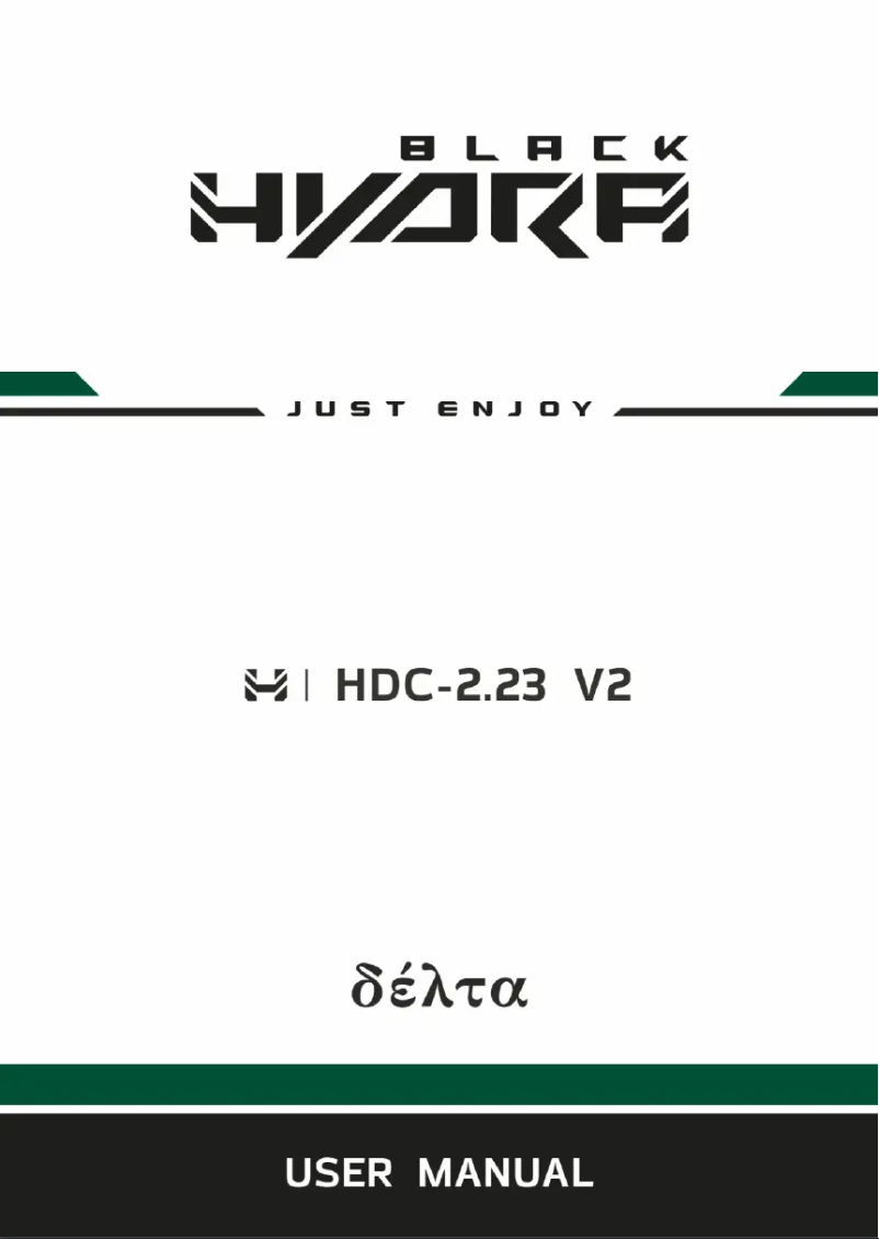 Page n°1 - Manuel utilisateur Black Hydra HDC-2.23 V2