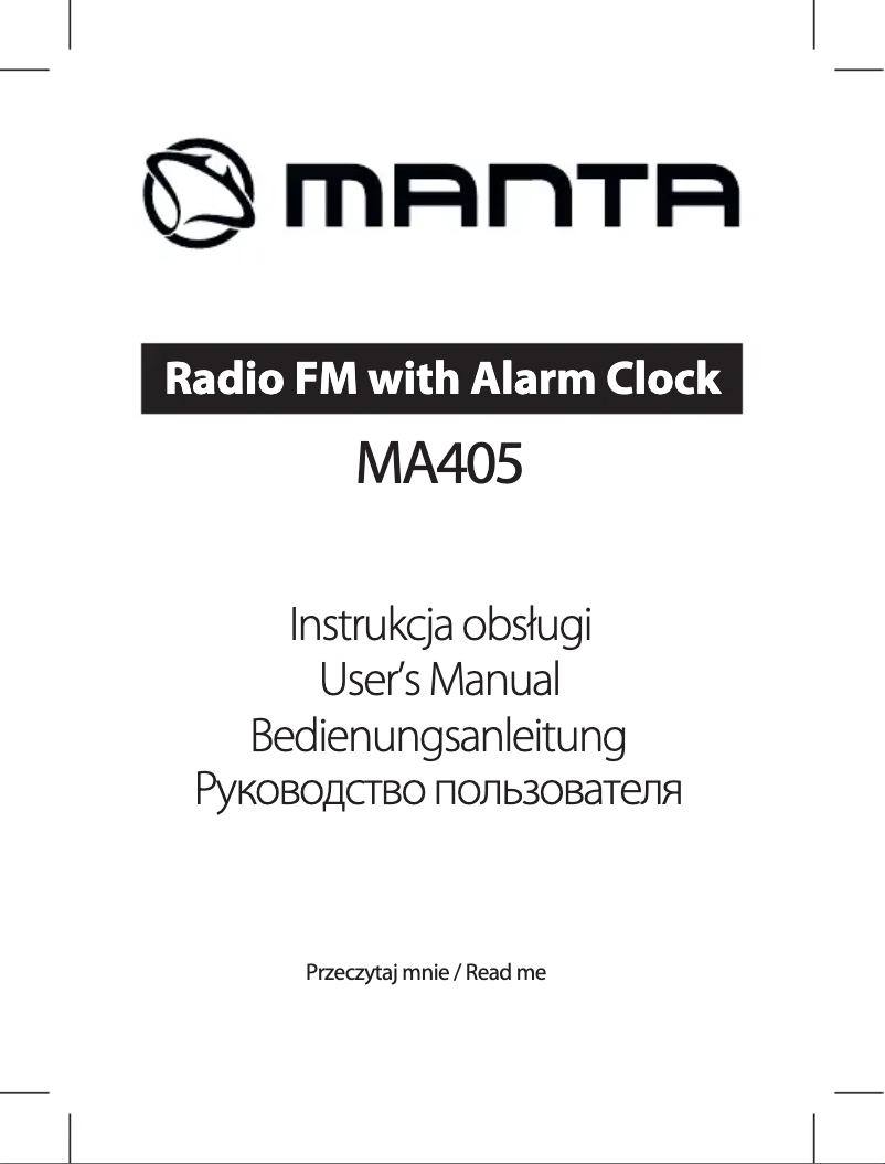 Página 1 del manual Manual de usuario Manta MA405