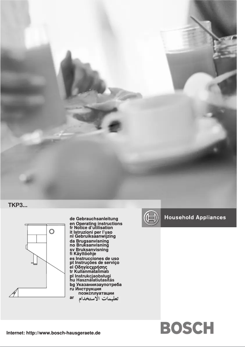 Page 1 de la notice Manuel utilisateur Bosch TKP3017DE