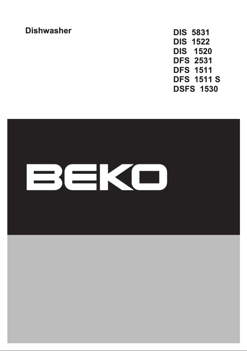 Page 1 de la notice Manuel utilisateur Beko DFS 1511