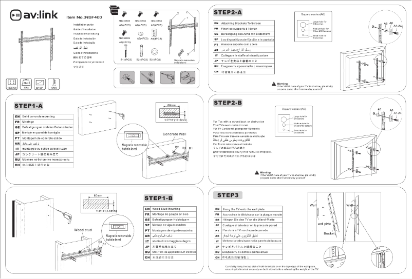 Image de la première page du manuel de l'appareil NSF400