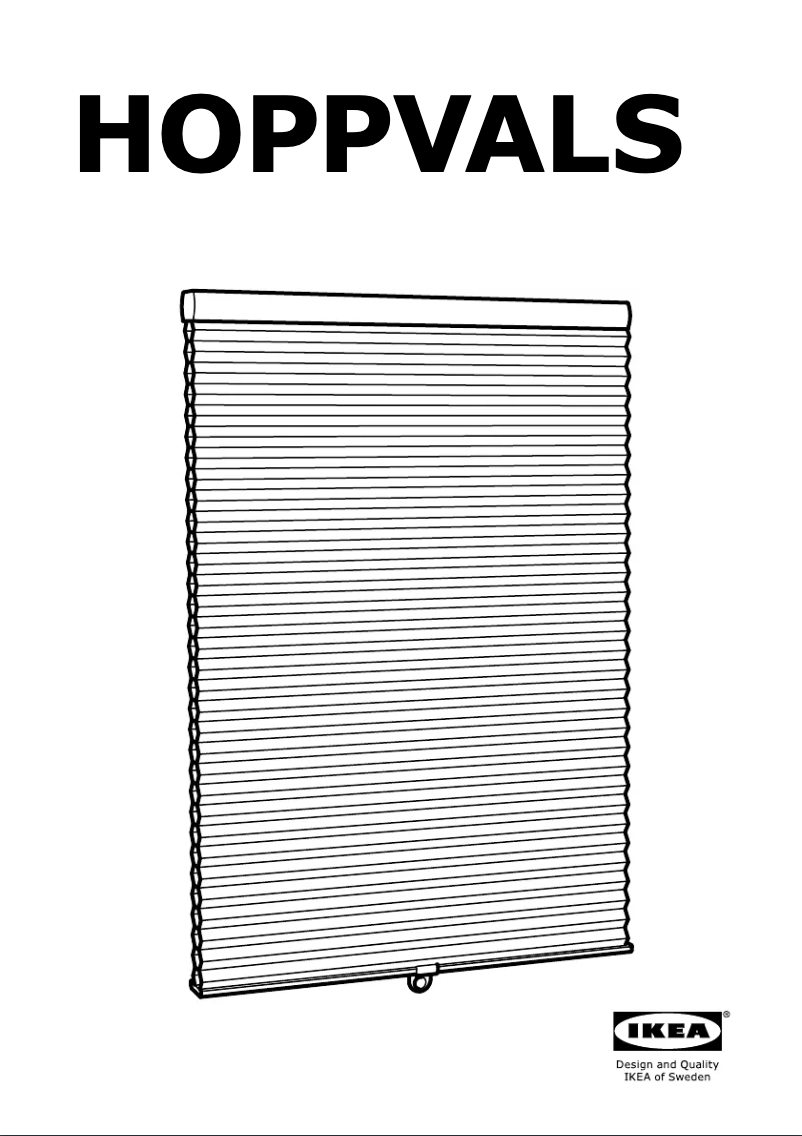 Image de la première page du manuel de l'appareil HOPPVALS