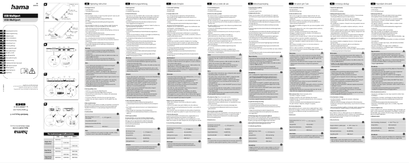 Page 1 de la notice Manuel utilisateur Hama Connect2Mac 00200133