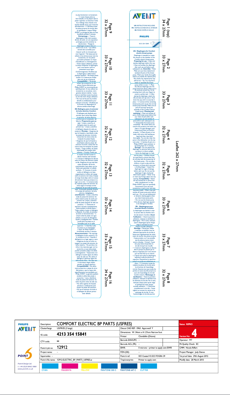 Image de la première page du manuel de l'appareil AVENT SCF110