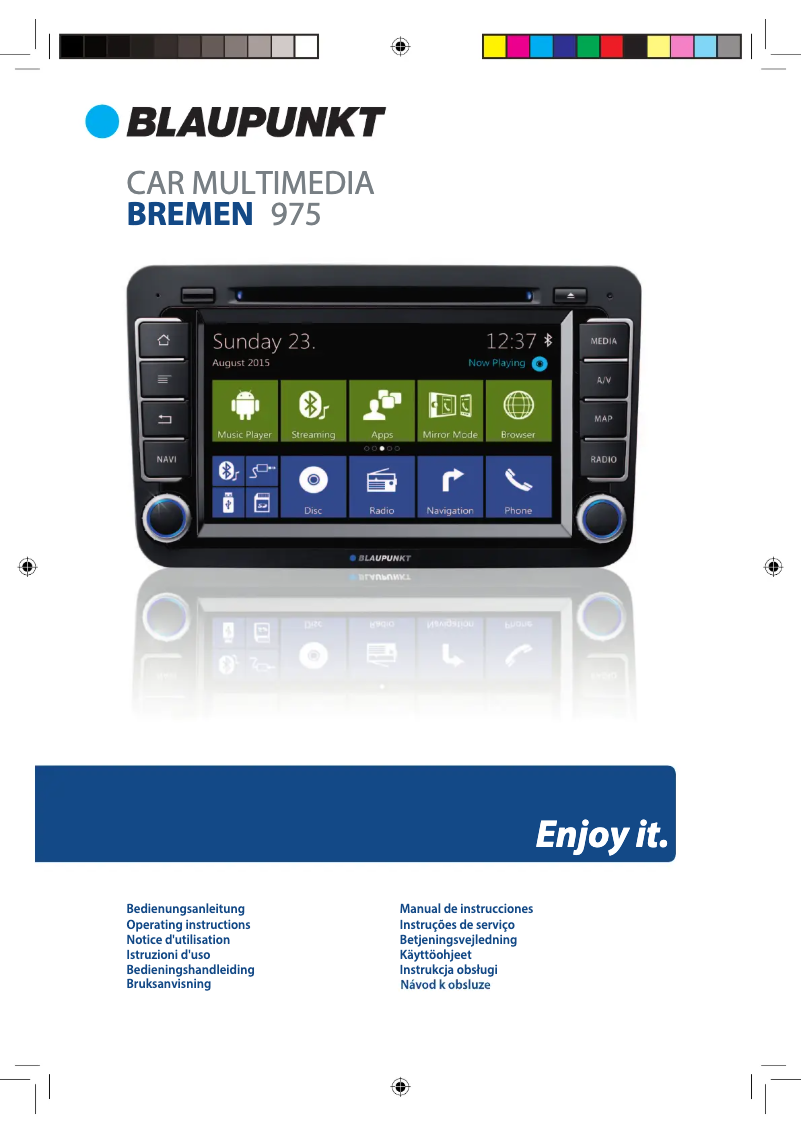 Page n°1 - Manuel utilisateur Blaupunkt Bremen 975