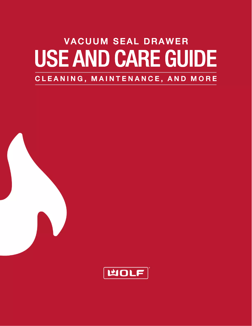 Page n°1 - Manuel d'utilisation et d'entretien Wolf VS24