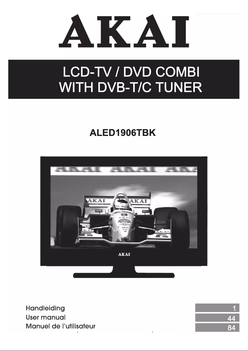 Page 1 de la notice Manuel utilisateur AKAI ALED1906TBK