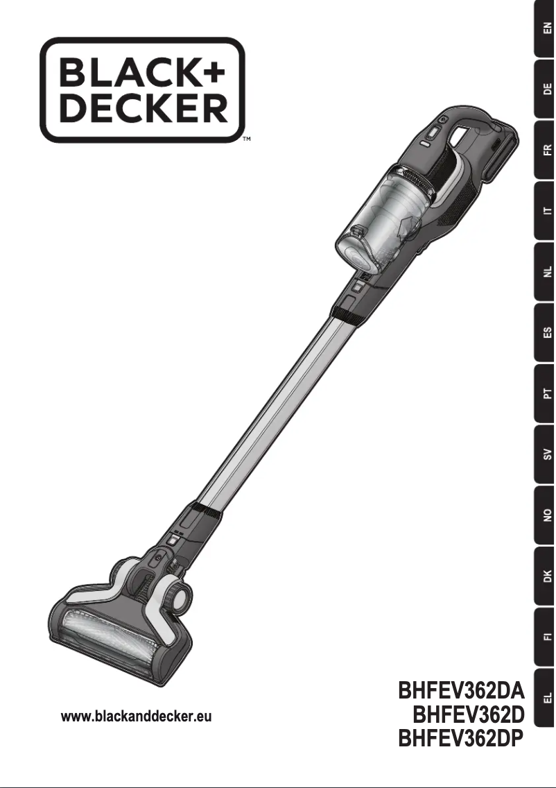 Page n°1 - Manuel utilisateur Black & Decker BHFEV362DA
