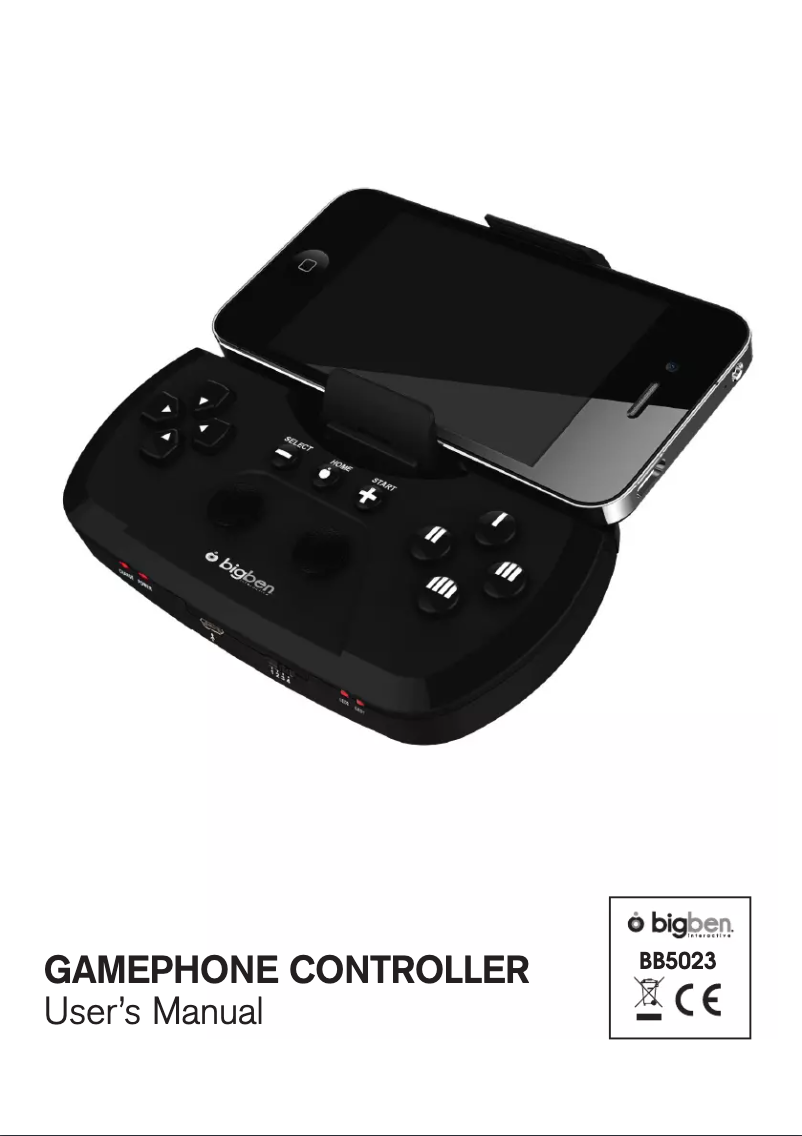 Page 1 de la notice Manuel utilisateur Bigben Interactive BB 314298
