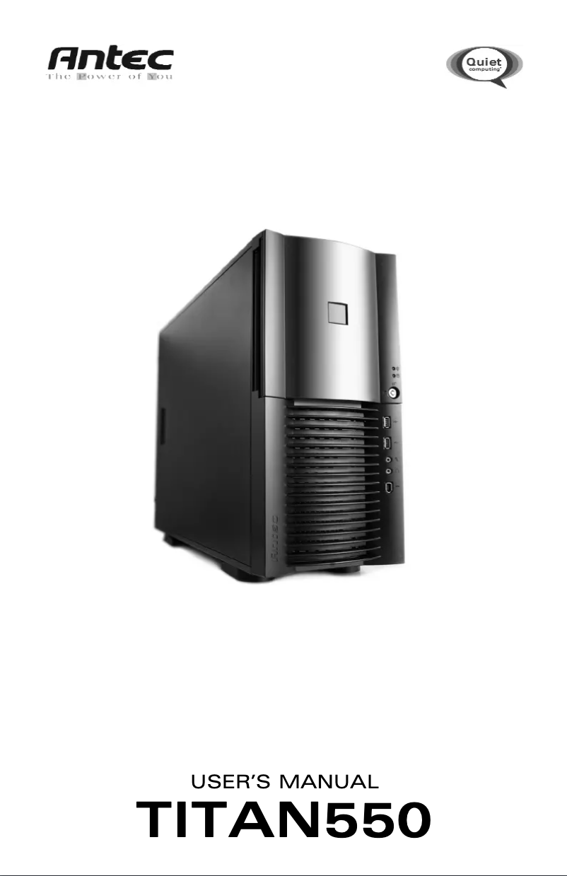 Page 1 de la notice Manuel utilisateur Antec Titan 650