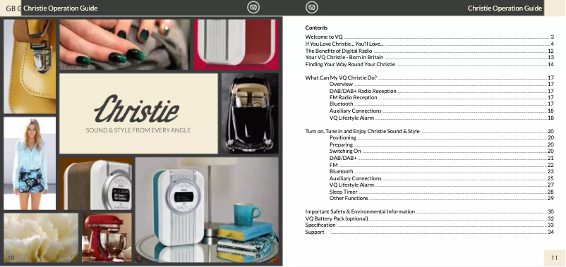 Image de la première page du manuel de l'appareil Christie