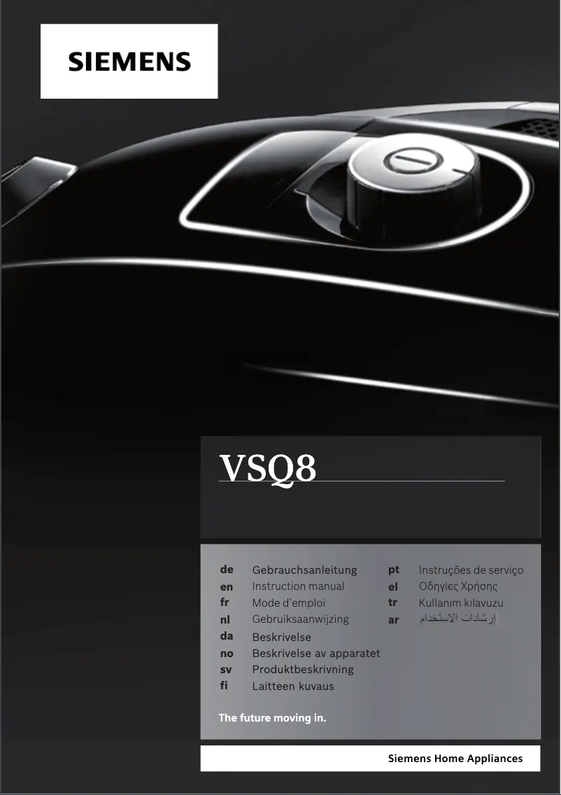 Page n°1 - Manuel d'utilisation et d'entretien Siemens VSQ8M433