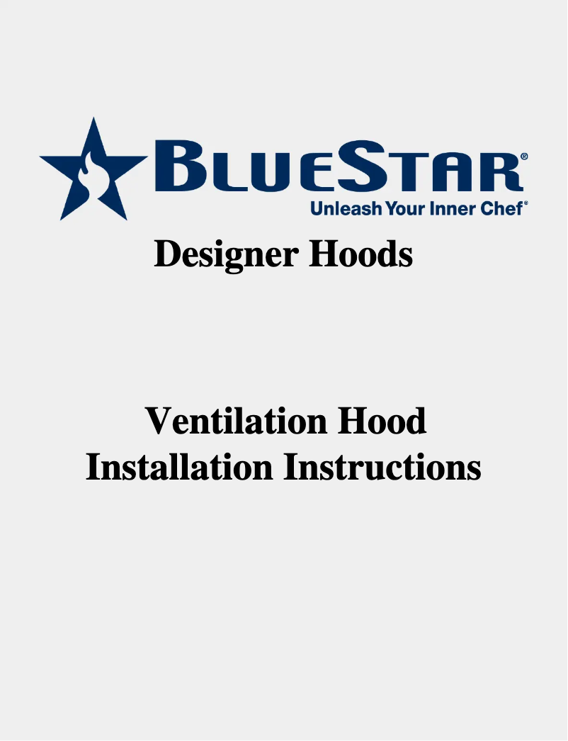 Page n°1 - Guide d'installation BlueStar SC042MLPLT
