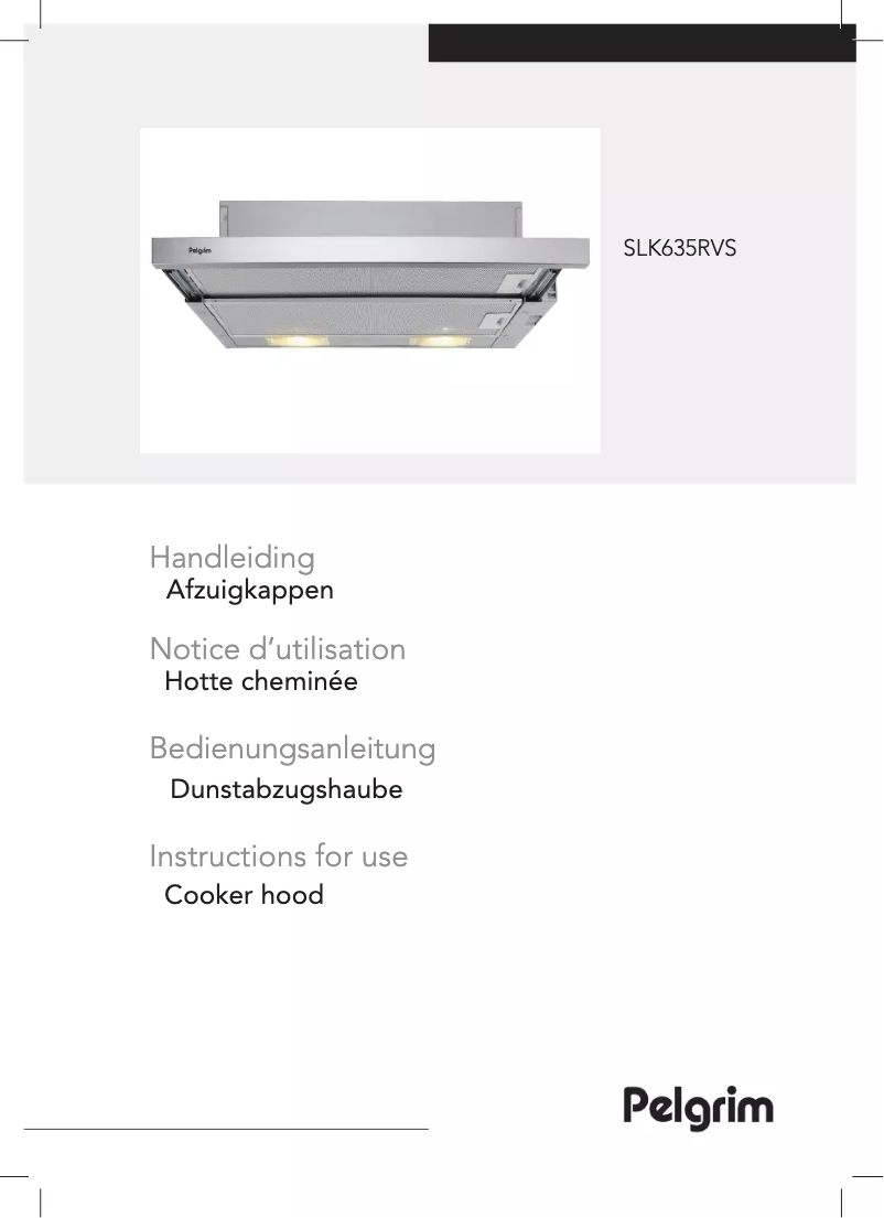 Page 1 de la notice Manuel utilisateur Pelgrim SLK635RVS