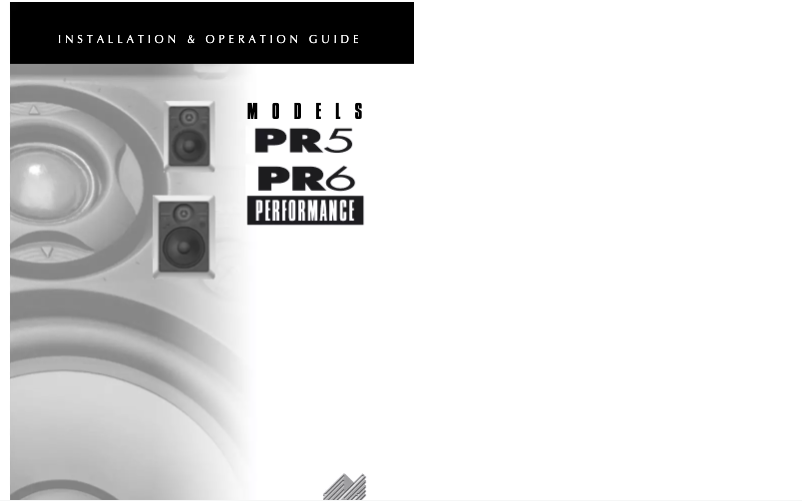 Image de la première page du manuel de l'appareil PR6