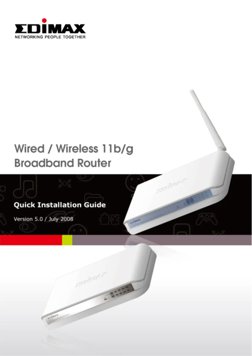 Page 1 de la notice Manuel utilisateur Edimax BR-6204Wg