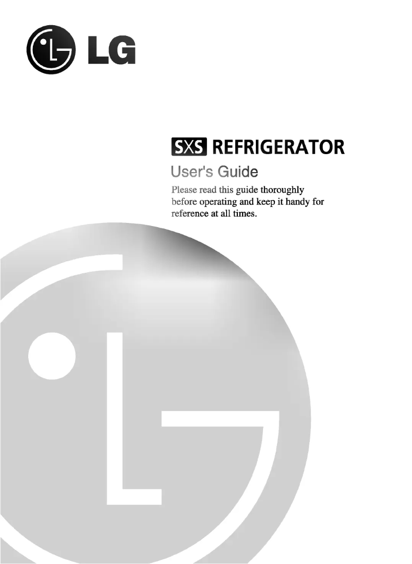 Image de la première page du manuel de l'appareil GR-L207GTZ