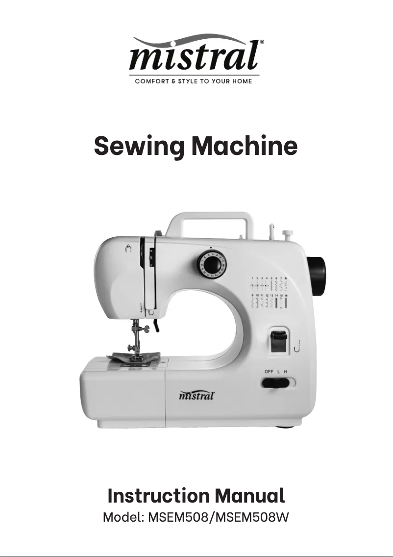 Page 1 de la notice Manuel utilisateur Mistral MSEM508