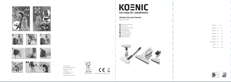 Page 1 de la notice Manuel utilisateur Koenic KWC 23725
