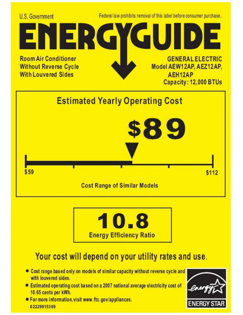 Image de la première page du manuel de l'appareil AEZ12AP