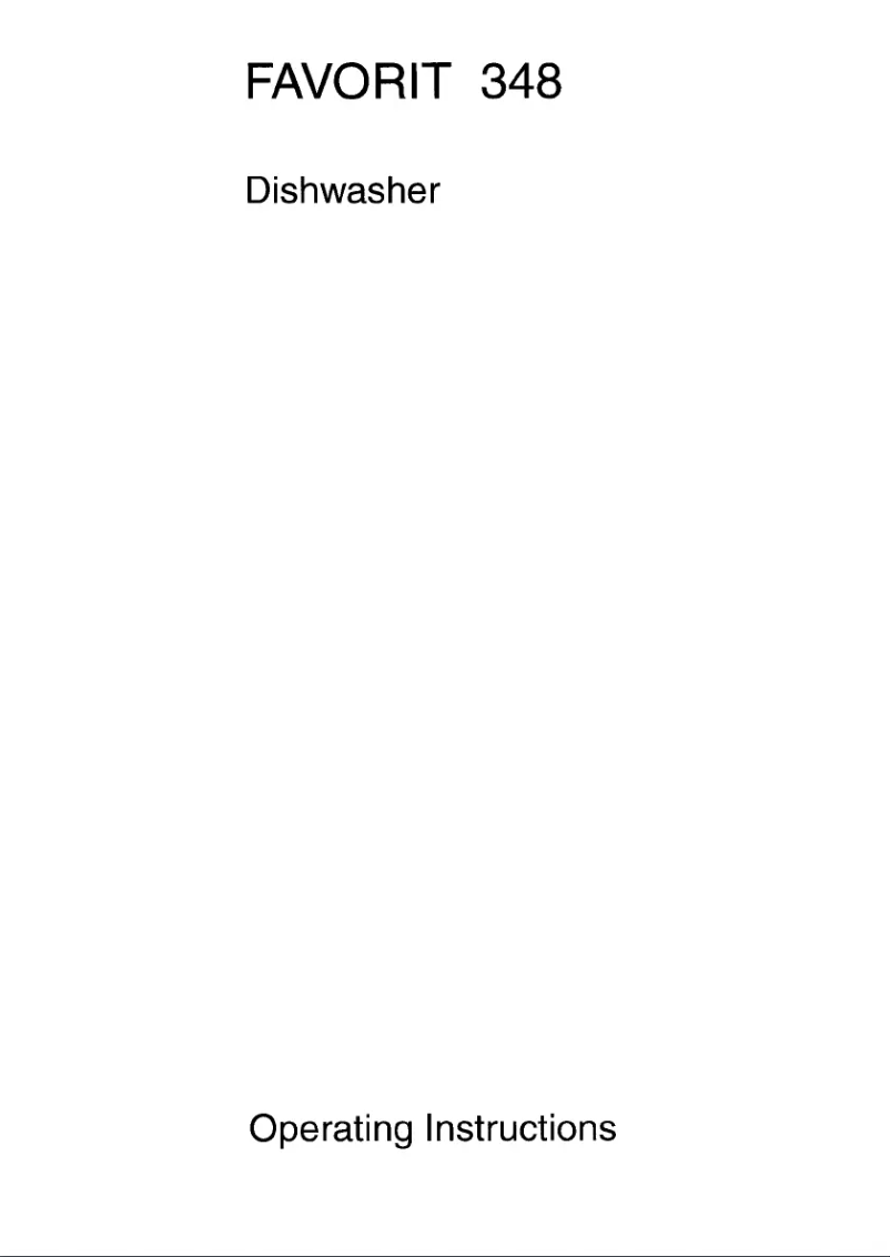 Image de la première page du manuel de l'appareil Favorit 348 W