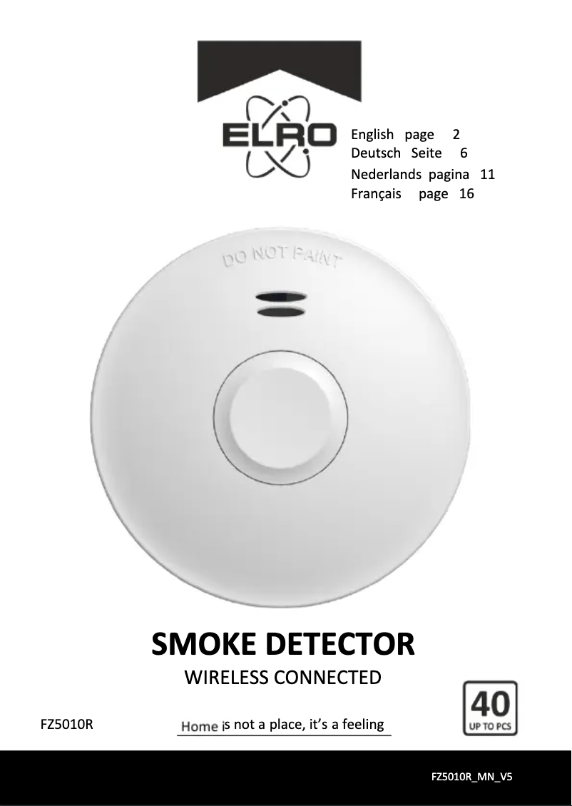 Page n°1 - Manuel utilisateur Elro FZ5010R