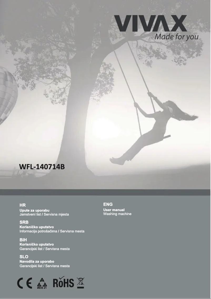 Página 1 del manual Manual de usuario Vivax WFL-140714B