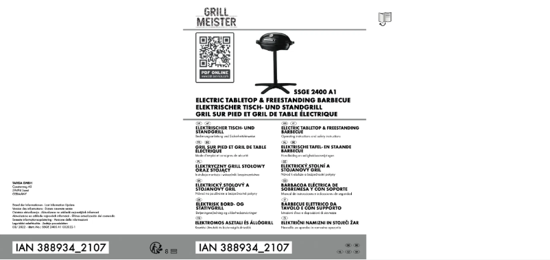 Image de la première page du manuel de l'appareil SSGE 2400 A1