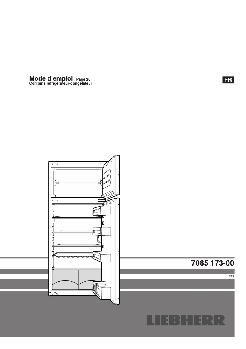 Page 1 de la notice Manuel utilisateur Liebherr ICTS 2231
