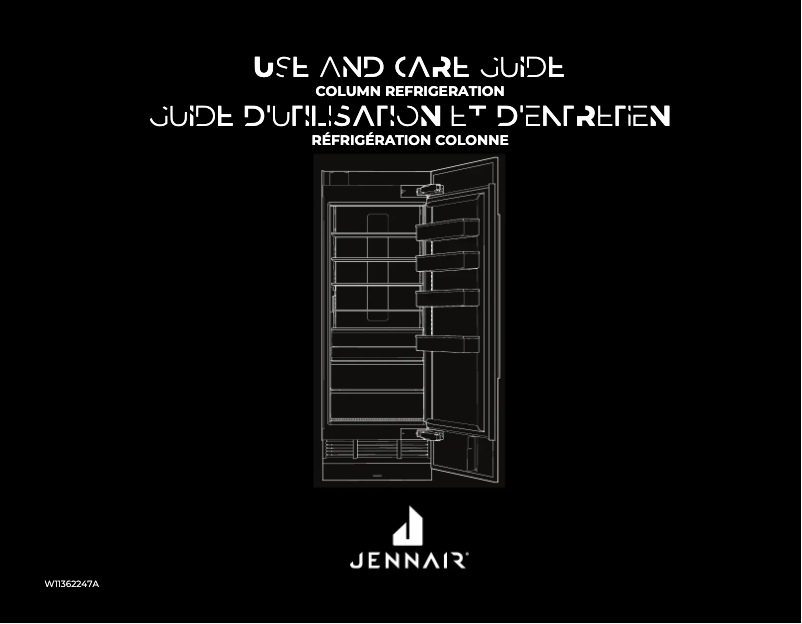 Page n°1 - Manuel d'utilisation et d'entretien JennAir JBRFR24IGX