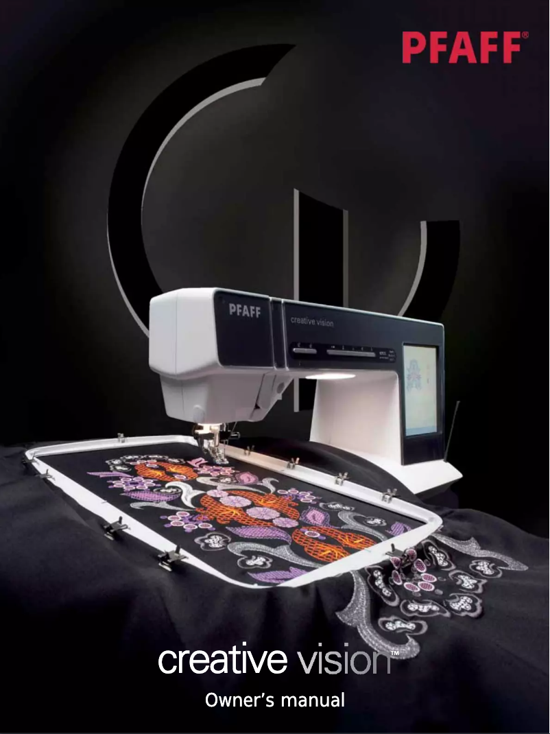 Page 1 de la notice Manuel utilisateur Pfaff Creative Vision 5.5