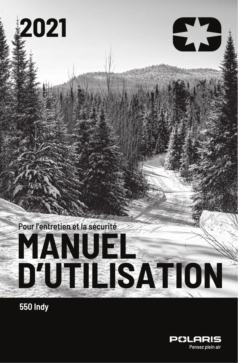 Page 1 de la notice Manuel utilisateur Polaris 550 Indy LXT (2021)