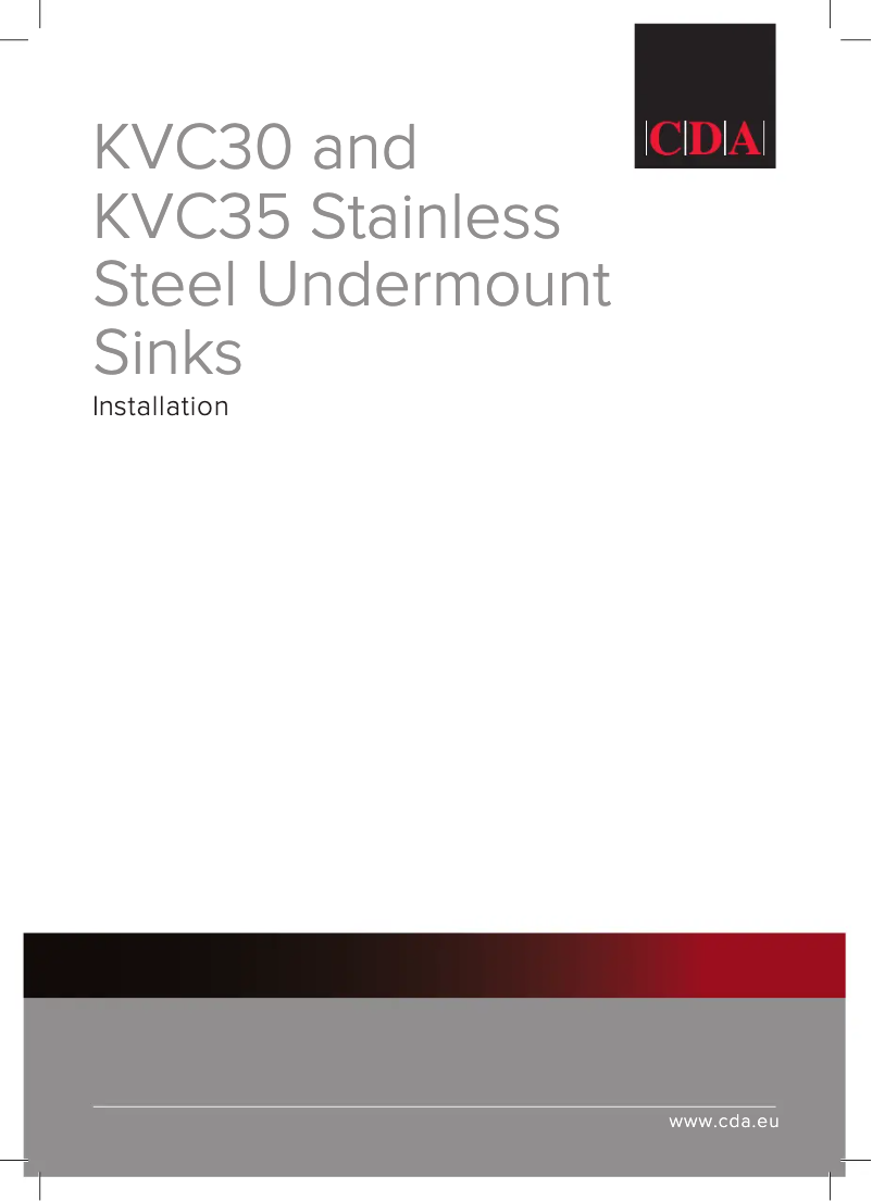 Image de la première page du manuel de l'appareil KVC35RSS