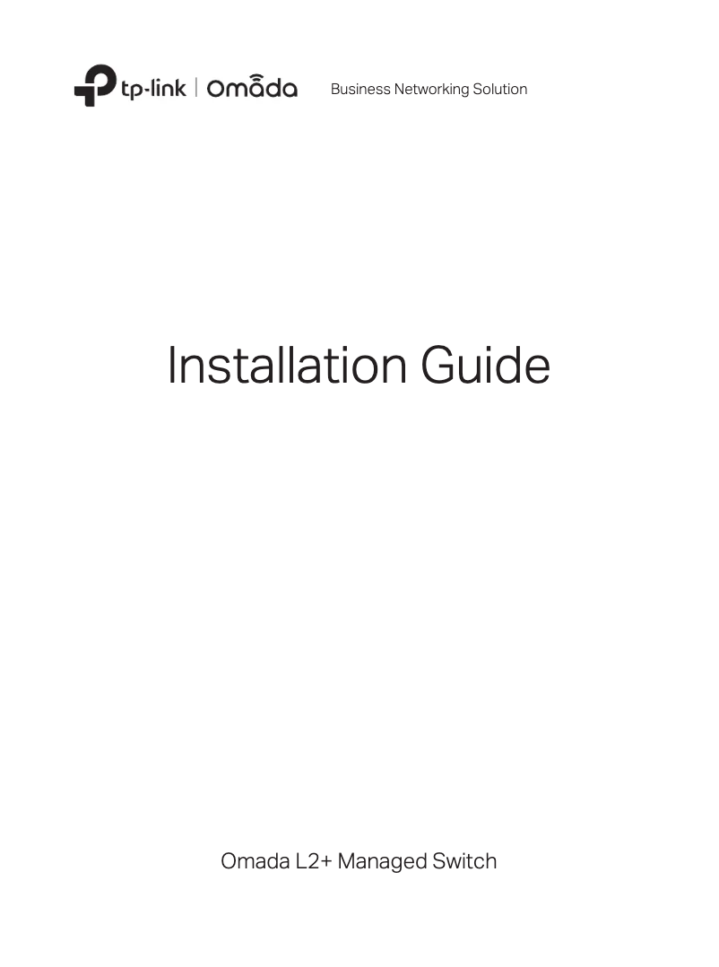 Page 1 de la notice Guide d'installation TP-Link Omada SG3428XF