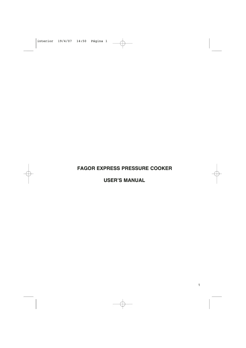 Image de la première page du manuel de l'appareil Express