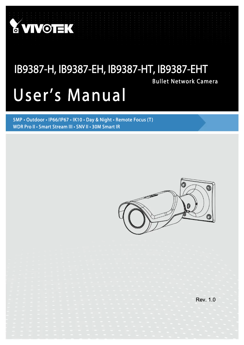 Image de la première page du manuel de l'appareil IB9387-H
