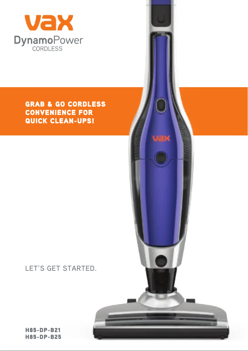 Image de la première page du manuel de l'appareil DynamoPower Cordless H85-DP-B21