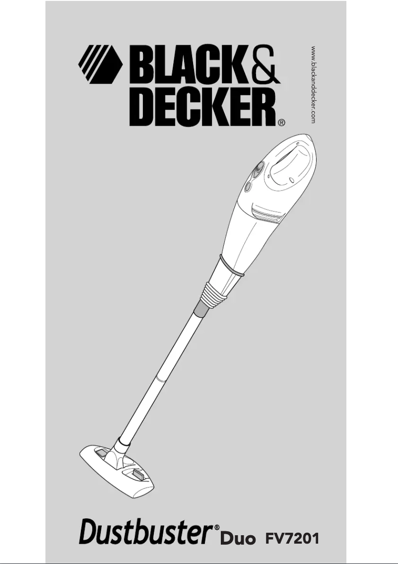 Page 1 de la notice Manuel utilisateur Black & Decker FV7201