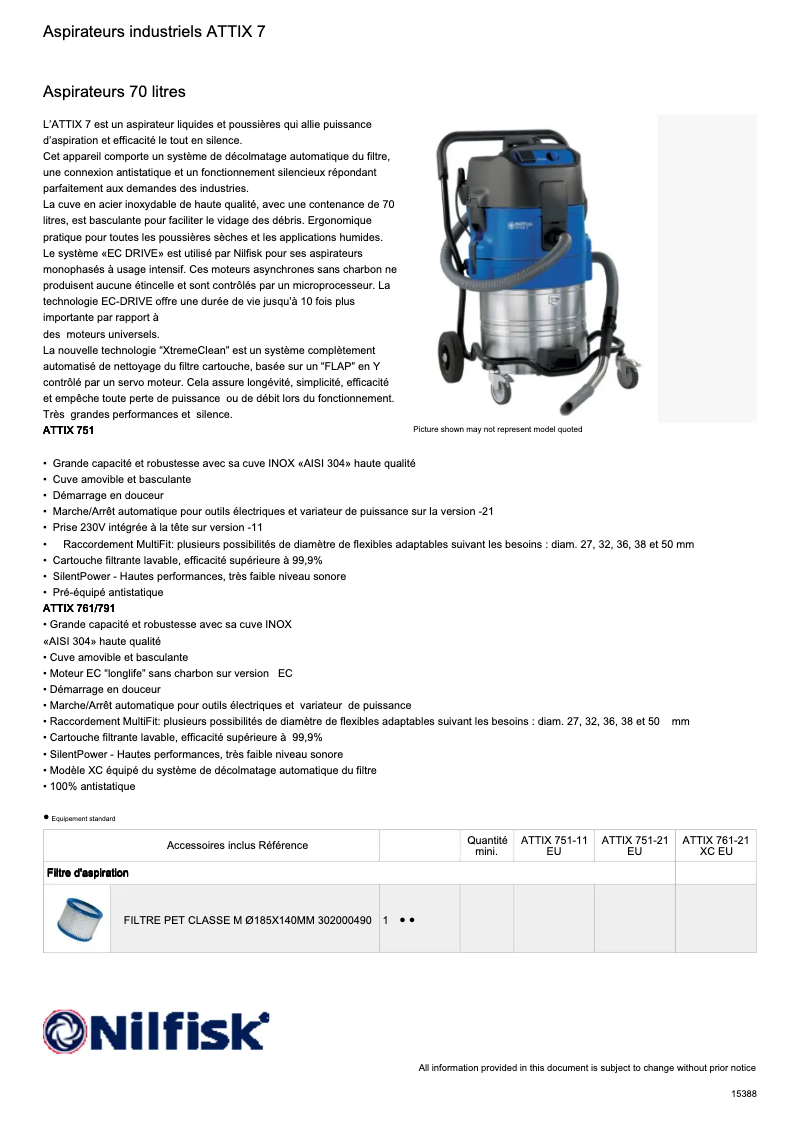 Image de la première page du manuel de l'appareil ATTIX 7