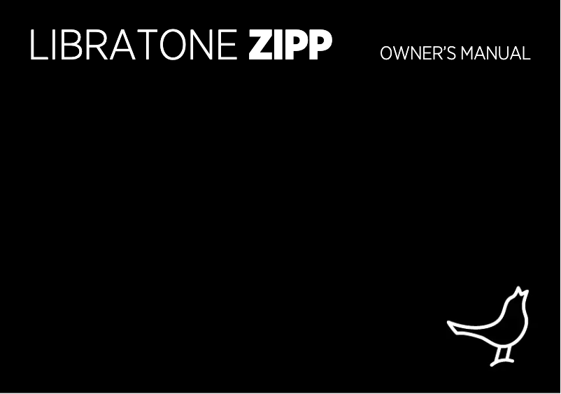Page 1 de la notice Manuel utilisateur Libratone Zipp