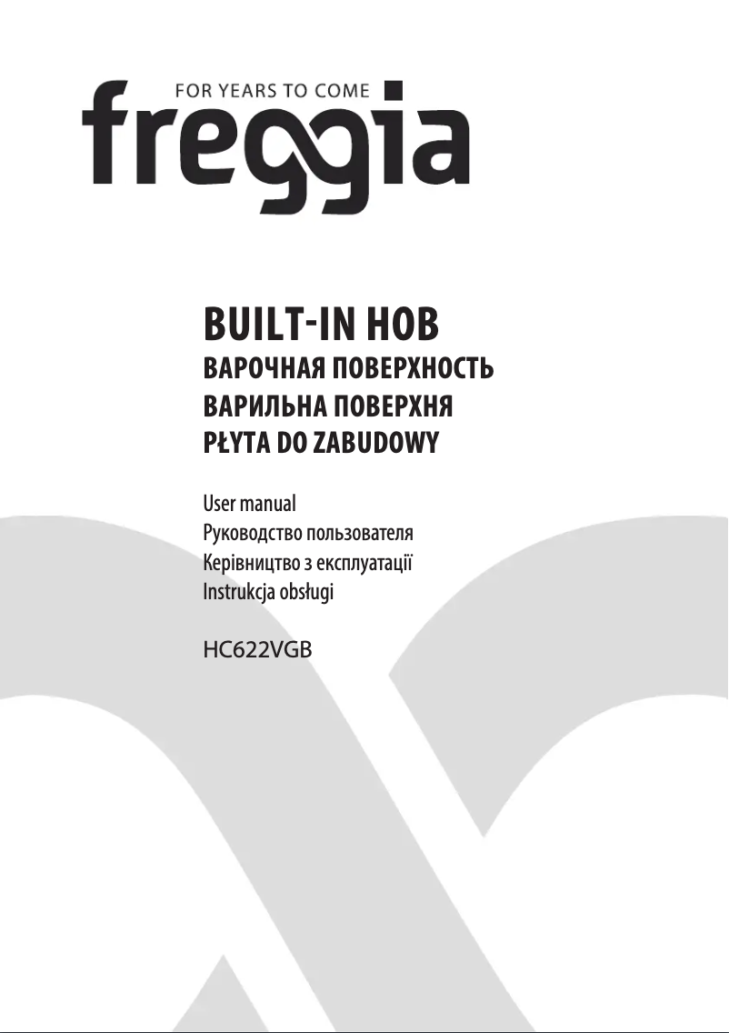 Página 1 del manual Manual de usuario Freggia HC622VGB