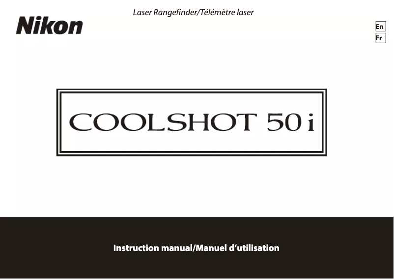 Page 1 de la notice Manuel utilisateur Nikon COOLSHOT 50i