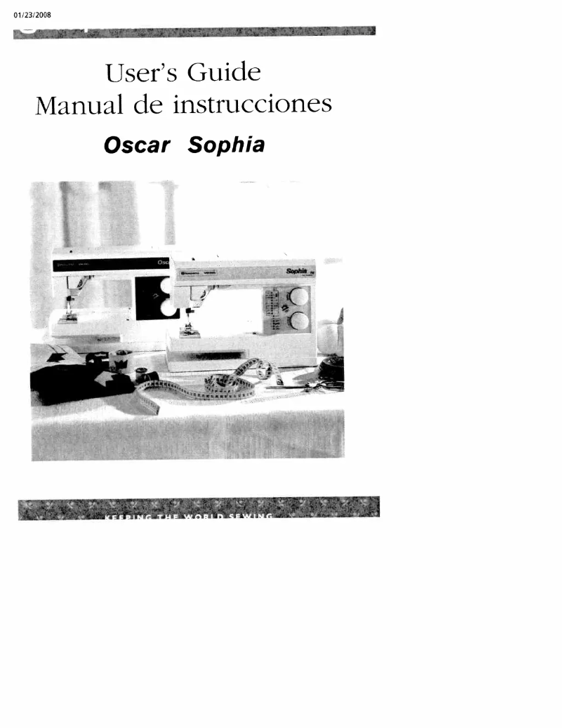 Image de la première page du manuel de l'appareil Oscar - Sophia