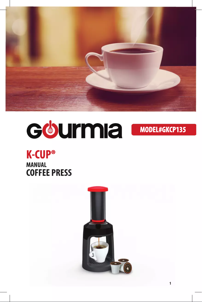 Page n°1 - Manuel utilisateur Gourmia K-Cup GKCP