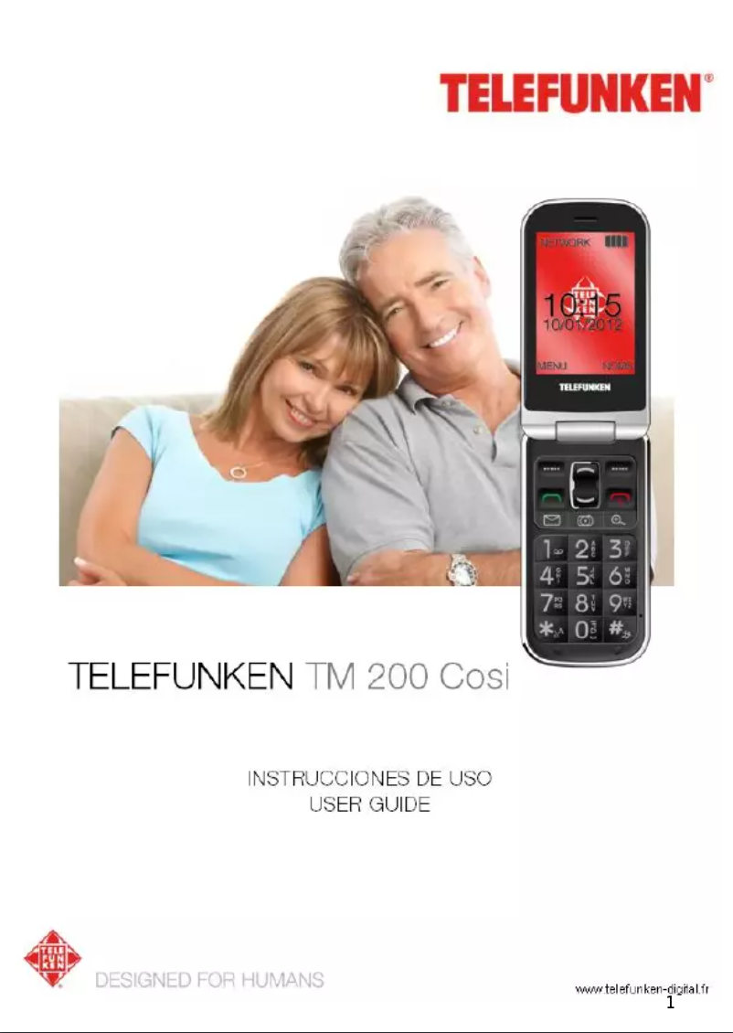 Page 1 de la notice Manuel utilisateur Telefunken TM 200 COSI